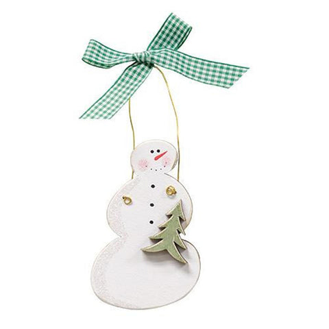 33356 Snowman with tree ornament