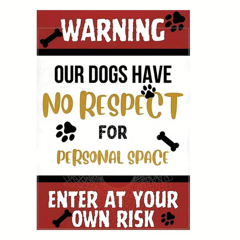CC5046101 "Our Dog Doesn't Respect Personal Space" - Double-sided Paw Print,