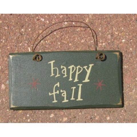 Primitive Wood Fall Sign 3001HF- Happy Fall