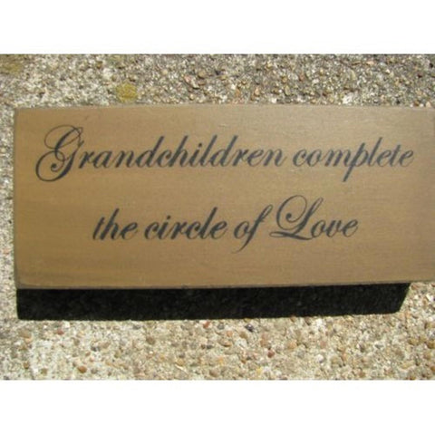 31431GCC - Grandchildren Complete the circle of love wood block