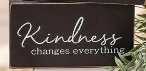 G34884 Kindess changes everything wood block