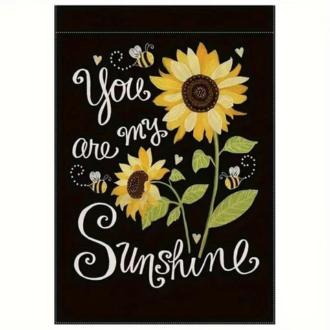 MJ11818090  You Are My Sunshine Garden Flag, Summer Sunflower  Double-Sided