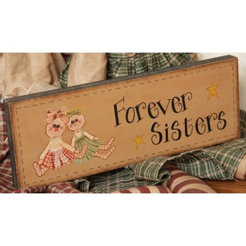 8W1373 - Forever Sisters wood block