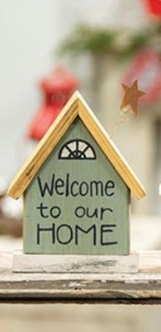 G34261 Welcome to our Home wood house