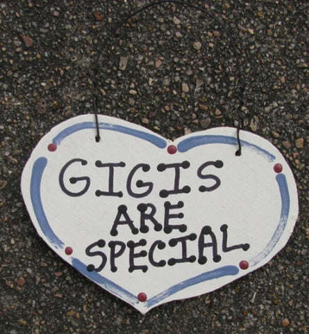 Wood Grandmother Small Heart 1036  Gigis Are Special