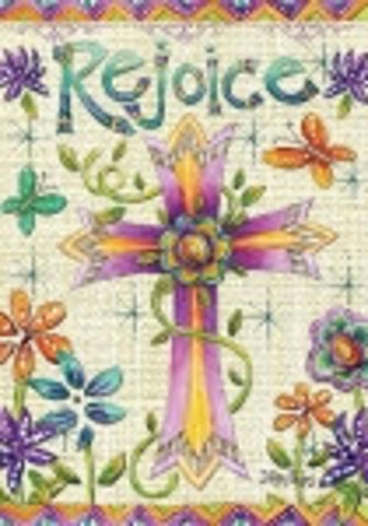 1146 Rejoice Easter garden flag