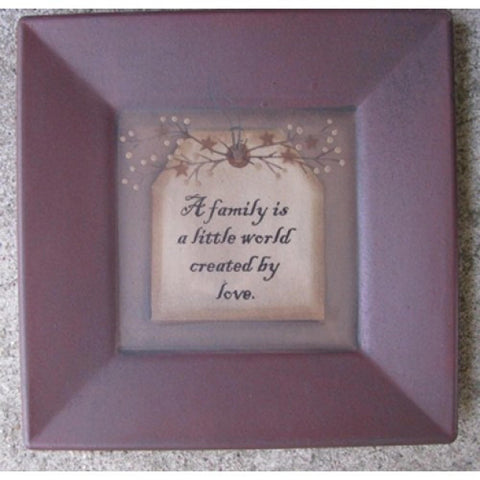 31231F - A family is a little world created by love