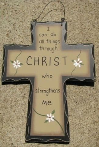 wd472 - I can do all things through Christ who strengthens me Cross