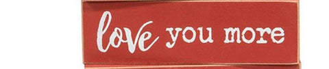 35938 love you more  MINI wood block