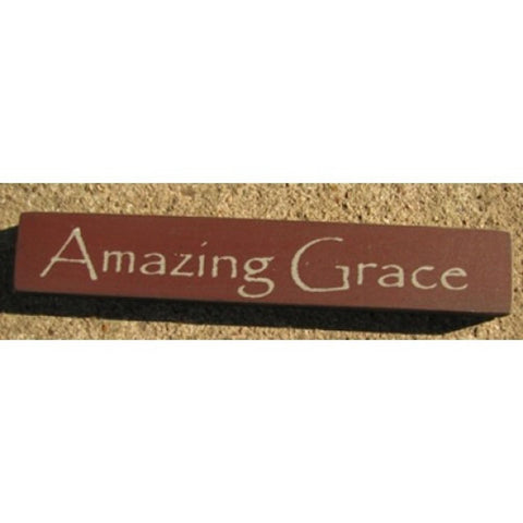 32317AM - Amazing Grace mini wood block