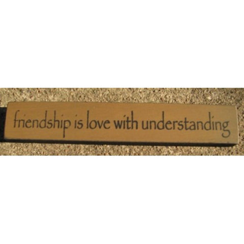 32325FG - Friendship is Love with Understanding MINI wood block